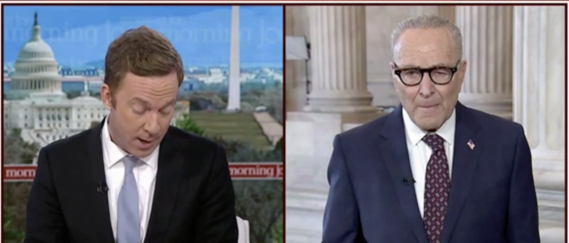 ‘Morning Joe’ Host Reminds Chuck Schumer Americans Want Voter ID–But He Doesn’t Seem To Care